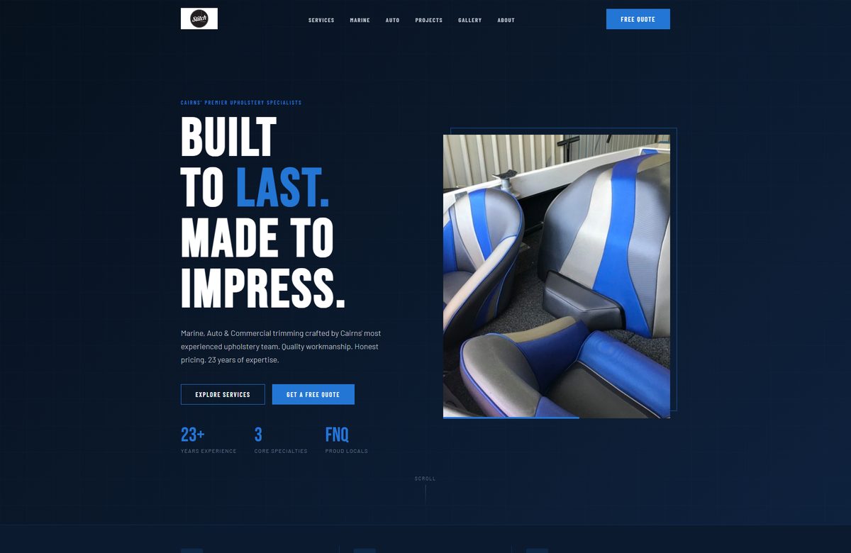 Stitch Trim &mdash; landing page